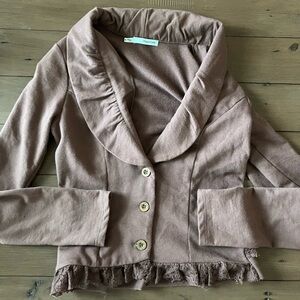 Maurices Casual Brown Lace Blazer